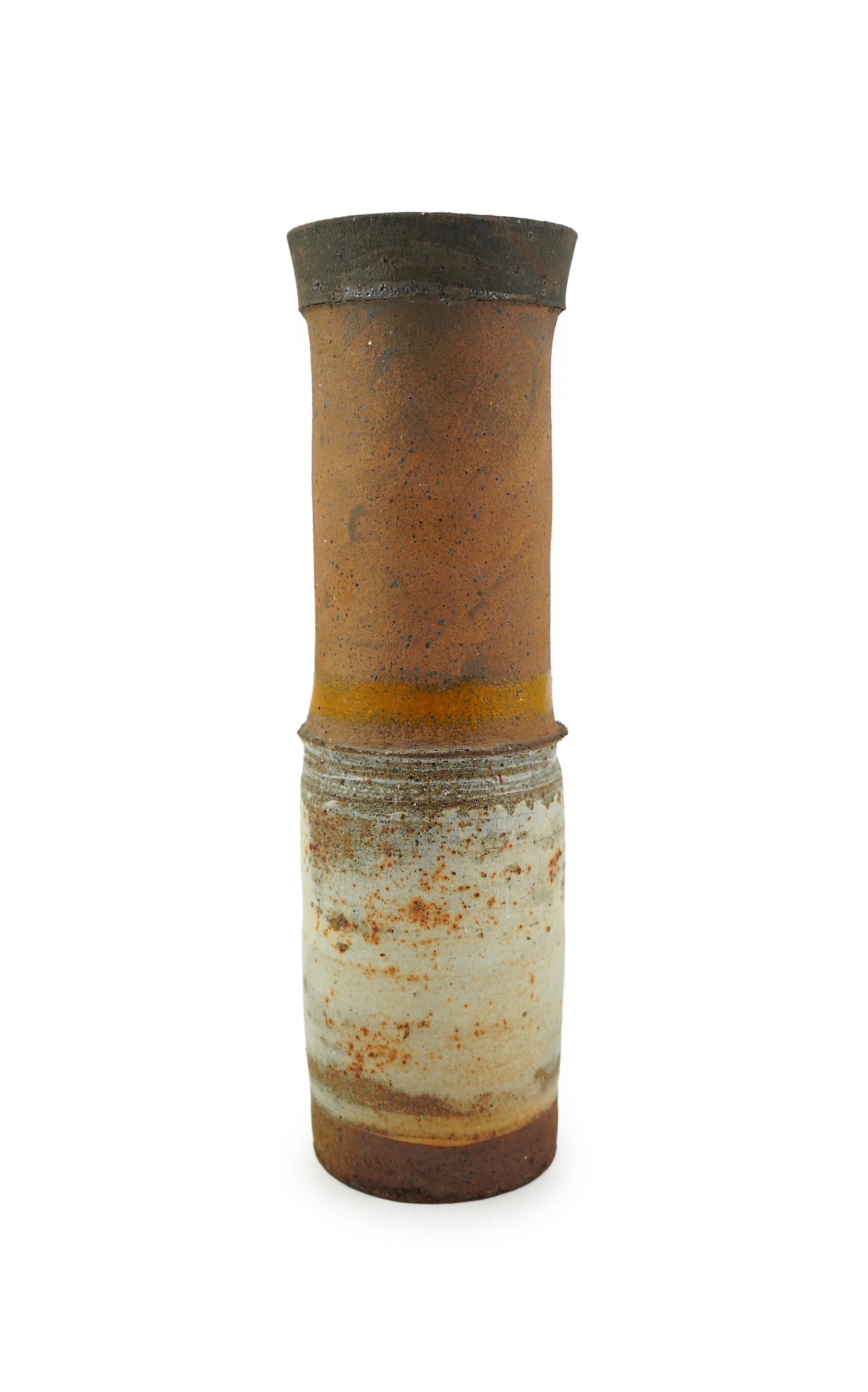 Robin Welch (1936-2019): A stoneware 'Chimney Pot' vase